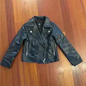 Art Class Black Leather Moto Jacket